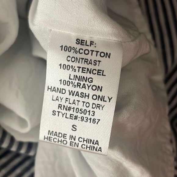 Savanna Jane Floral Embroidered Striped Dress M - Picture 8 of 9